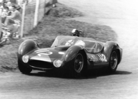 Maserati Tipo 60 (1960) - Boffa auf dem Ehrenplatz beim Grossen Bergpreis Freiburg-Schauinsland im Jahr 1960