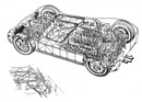 Maserati Tipo 64 (1962) - Durchsichtszeichnung