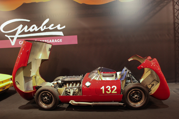 Bild Maserati WRE (1959) - einer von drei Wagen, ausgestellt bei der Sportgarage Graber - Auto d'Epoca Padova 2015