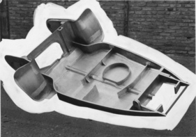 Mathis VL 333 (1946) - Wagenboden (von oben gesehen) als Teil der Karosserie Mathis VL 333 (1946) - Wagenboden (von oben gesehen) als Teil der Karosserie