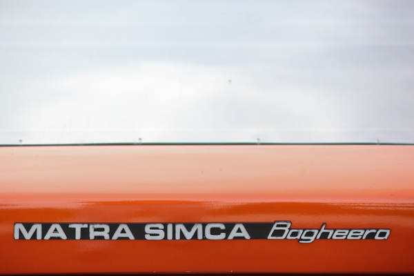 Matra-Simca Bagheera (1974) - der Schriftzug auf dem Heck