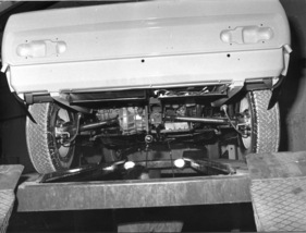 Matra-Simca Bagheera (1974) - fertig montierte Hinterachse