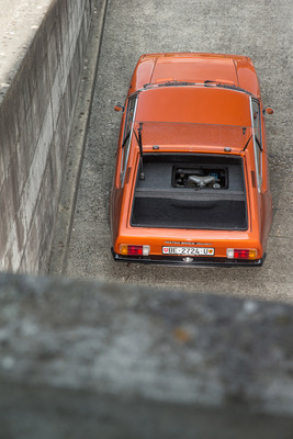 Matra-Simca Bagheera (1974) - relativ kleine Motorraumöffnung