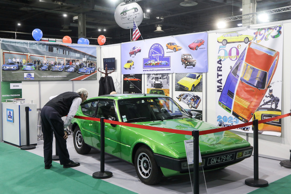 Matra-Simca Bagheera Jubilé (1979) - auf dem Clubstand, nur 1296 Jubilé-Versionen wurden gebaut - Rétromobile Paris 2024