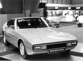 Matra-Simca Bagheera - erhielt am Salon den Style Auto Award - am Genfer Automobilsalon 1974