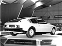 Matra-Simca Bagheera - im April 1973 erstmals gezeigtes Coupé mit Kunststoffkarosserie mit drei Sitzen in einer Reihe - am Genfer Automobilsalon 1974