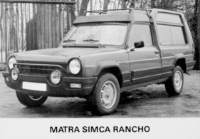 Matra Simca Rancho (1977) - sehr frühes Pressebild