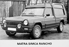 Matra Simca Rancho (1977) - sehr frühes Pressebild