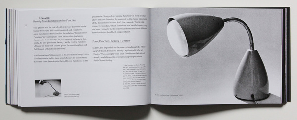 Max Bills Bürolampe als Beispiel für dessen Designphilosophie - Buch "The Goddess - La Déesse - Investigations on the Legendary Citroën DS"