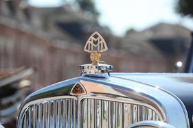 Maybach DS 8 Zeppelin V12 (1938) - eindrückliche Front mit stilisiertem M - Classic-Gala Schwetzingen 2021