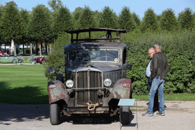 Maybach DSH (1935) - nach dem zweiten Weltkrieg wurde er zu einer mobilen Säge umgebaut und hat seither unrestauriert überlebt - Classic-Gala Schwetzingen 2018