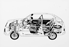 Mazda 323 (1977) - Durchsichtszeichnung