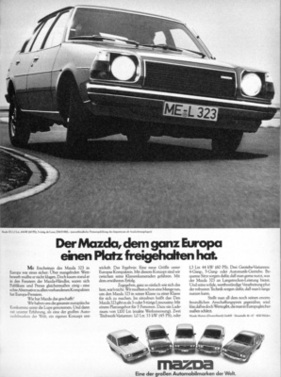 Mazda 323 (1977) - Werbung - Ein Mazda, dem ganz Europa einen Platz freigehalten hat