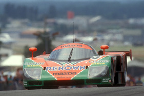 Mazda 787B (1991) - das Siegerauto von 1991 bei seinem Triumph in voller Fahrt