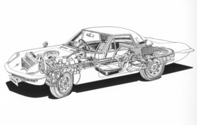 Mazda Cosmo Sport (1968) - Durchsichtszeichnung