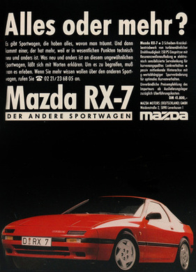 Mazda RX-7 (1986) - Werbung - alles oder mehr?
