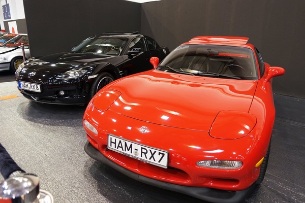 Mazda RX-7 (1997) und RX-8 vertreten die Wankel-Fraktion – Essen Motor Show 2024