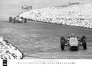 Image: McKlein Motorsport Classic Calendar 2022 - the year begins with Piers Courage in his McLaren M4A-Cosworth ahead of Jim Clark in the Lotus.