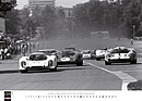 Bild: McKlein Motorsport Classic Kalender 2023 - Gerhard Mitter führt vom Start weg mit seinem Porsche 908 das 200 Meilen Norisring 1968 Rennen