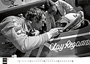 Image: McKlein Motorsport Classic Calendar 2024 - On the way to a double podium - Niki Lauda and Clay Regazzoni in the Ferrari 312B3 at the 1974 French GP