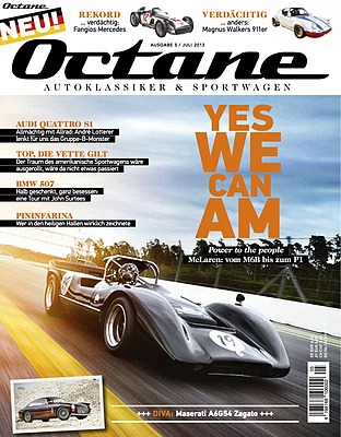 McLaren CanAm-Racer auf dem Titelblatt von Octane 5/2013