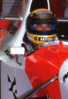 McLaren-Cosworth Ford MP4/8A F1 (1993) - am Lenkrad Ayrton Senna