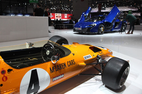 McLaren M7A (1969) - soll Appetit auf die neuen Supersportwagen des Hauses machen - am Genfer Automobilsalon 2014