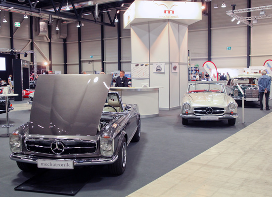 Mechatronic zeigte vor allem Sterne, u.a. eine Pagode und einen 190 SL - Swiss Classic World 2015