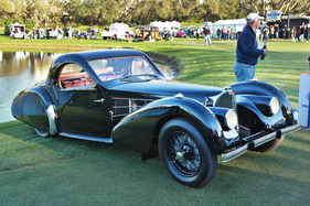 Mehr Grazie geht kaum - Bugatti 57S von 1937 mit Gangloff-Aufbau.