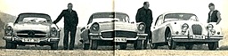 Mercedes 300 SL, Ford Thunderbird und Jaguar XK 150 im Vergleich (Quelle: Archiv) Mercedes 300 SL, Ford Thunderbird und Jaguar XK 150 im Vergleich (Quelle: Archiv)
