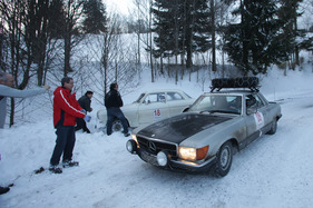 Mercedes 450 SLC (1979) - an der Aflenzer Winterclassic 2013