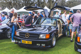 Mercedes-Benz 1000 SEC Gull Wing (1983) Flügeltüren-Umbau der "Styling Garage" – The Amelia Concours d'Elegance 2024