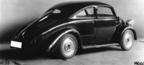 Aerodynamik-Studie: Mercedes-Benz 130 W23 als Stromlinien-Coupé