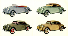 Mercedes-Benz 130 (1934) - offene und geschlossene Ausführungen - Cabriolet, Cabriolet-Limousine (Tourenwagen) und Limousine
