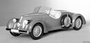 Mercedes-Benz 150 Sportroadster (1935) – Tonmodell ohne die zahlreichen Lüftungskiemen (© Daimler-Benz AG, 1935) Mercedes-Benz 150 Sportroadster (1935) – Tonmodell ohne die zahlreichen Lüftungskiemen (© Daimler-Benz AG, 1935)