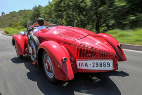 Mercedes-Benz 150 Sportroadster (1935) – erinnert aus dieser Perspektive an den Auto Union Typ C Mercedes-Benz 150 Sportroadster (1935) – erinnert aus dieser Perspektive an den Auto Union Typ C