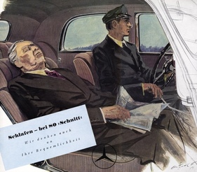 Mercedes-Benz 170 S (1949) - Werbeillustration zum W 136 IV