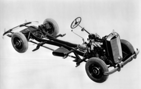 Mercedes-Benz 170 S (1950) - Chassis, gezeigt auf dem 36. Pariser Autosalon