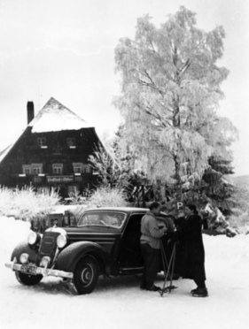 Mercedes-Benz 170 S (1952) - mit 52 PS gerüstet für die Fahrt im Winter