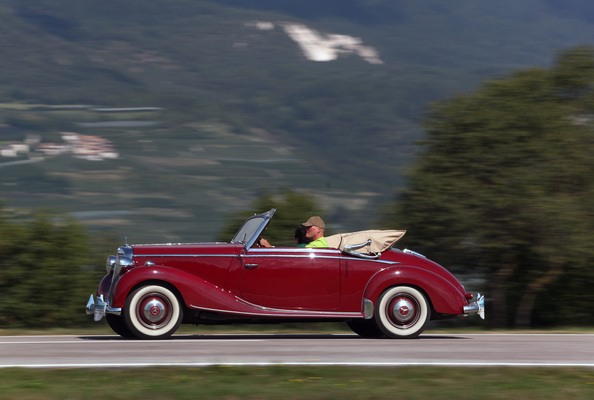 Mercedes Benz 170 S Cabriolet (1950) - ADAC Trentino Classic 2013 - Oldtimer-Wanderung um den Autozug-Pokal