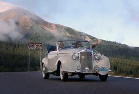 Mercedes Benz 170 S Cabriolet A W 136 IV (1950) - ADAC Trentino Classic 2013 - Oldtimer-Wanderung um den Sonax-Pokal