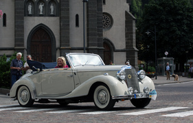 Mercedes Benz 170 S Cabriolet A W 136 IV (1950) - ADAC Trentino Classic 2013 - Oldtimer-Wanderung um den Sonax-Pokal (1950)