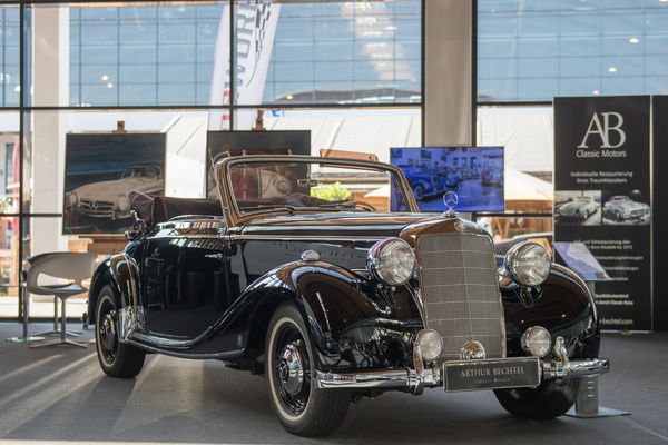 Mercedes-Benz 170 S Cabriolet A - angeboten am Stand von Arthur Bechtel für EUR 215'000 - Motorworld Classics Bodensee 2018