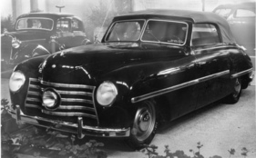 Mercedes-Benz 170 V Cabriolet Wendler (1947) - ausgestellt an einem Autosalon