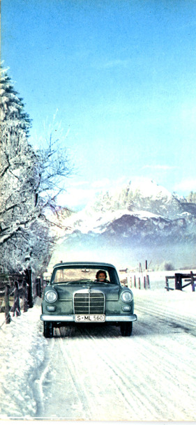 Mercedes-Benz 190 D (1962) - ideal für die Winterüberquerung der Alpen