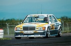 Mercedes Benz 190 E 2.5-16 Evolution (1990) - Frank Biela beim Flugplatzrennen Mainz-Finthen am 20. Mai 1990