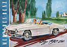 Mercedes-Benz 190 SL (1955) - on the front page of the brochure.
