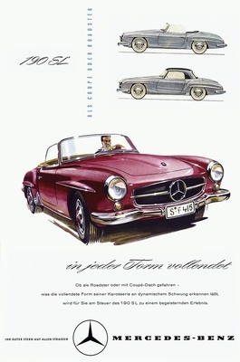 Mercedes-Benz 190 SL (1956) - Werbung - in jeder Form vollendet