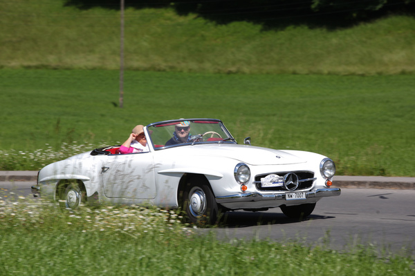 Mercedes-Benz 190 SL (1956) - auf der Rundfahrt - Oldtimer in Obwalden (O-iO) 2019