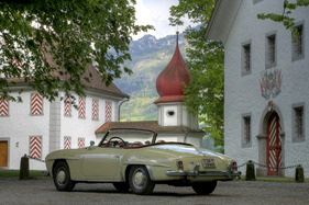 Mercedes Benz 190 SL (1956) - viel Chrom